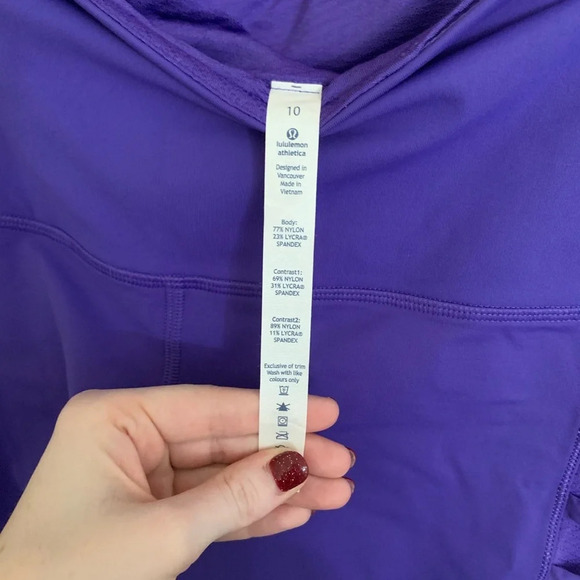 Lululemon Breezy Crop Leggings in Iris Flower - Picture 6 of 8